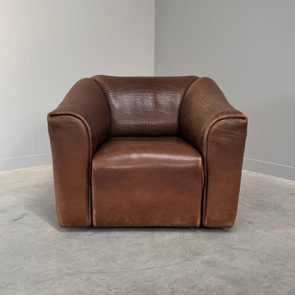 De Sede DS47 fauteuil jaren 60 70 80 vintage design leren, Ophalen, 75 tot 100 cm, 75 tot 100 cm, Leer