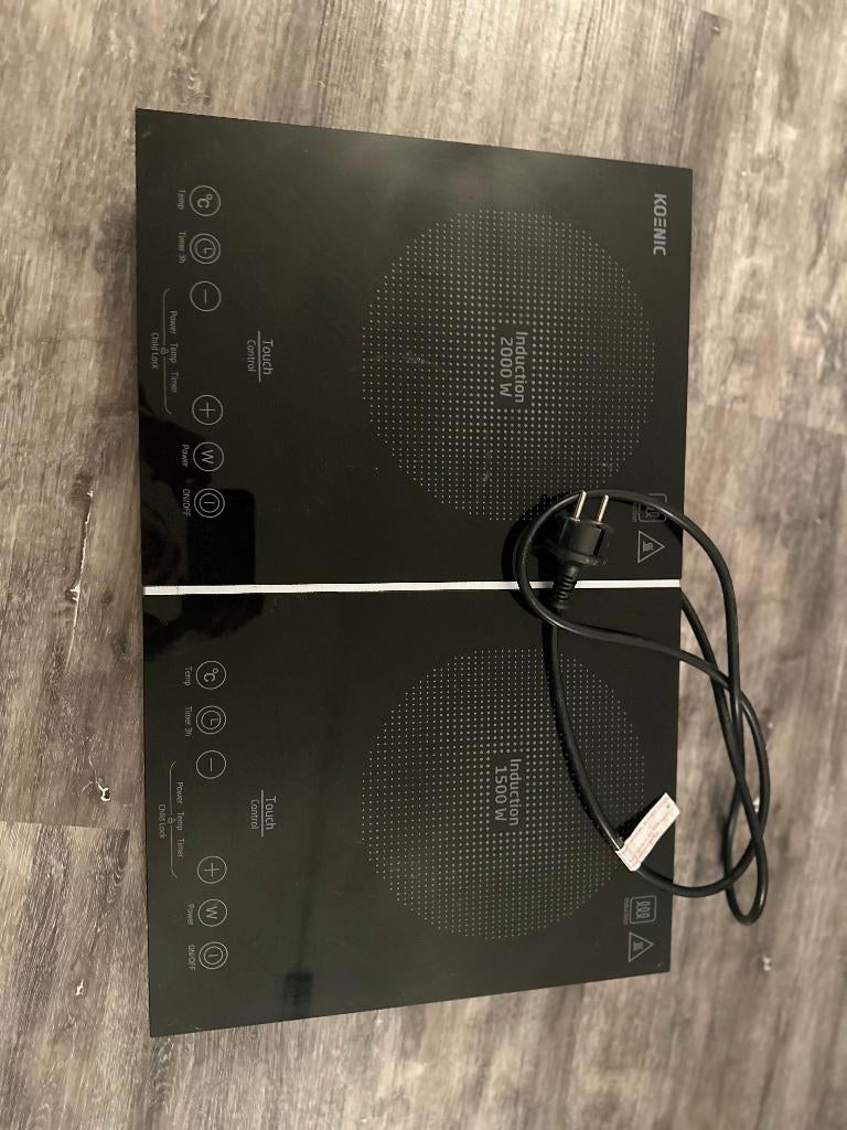 inductiekookplaat, Witgoed en Apparatuur, Kookplaten, Ophalen, 3 kookzones of minder, Zo goed als nieuw, Inductie