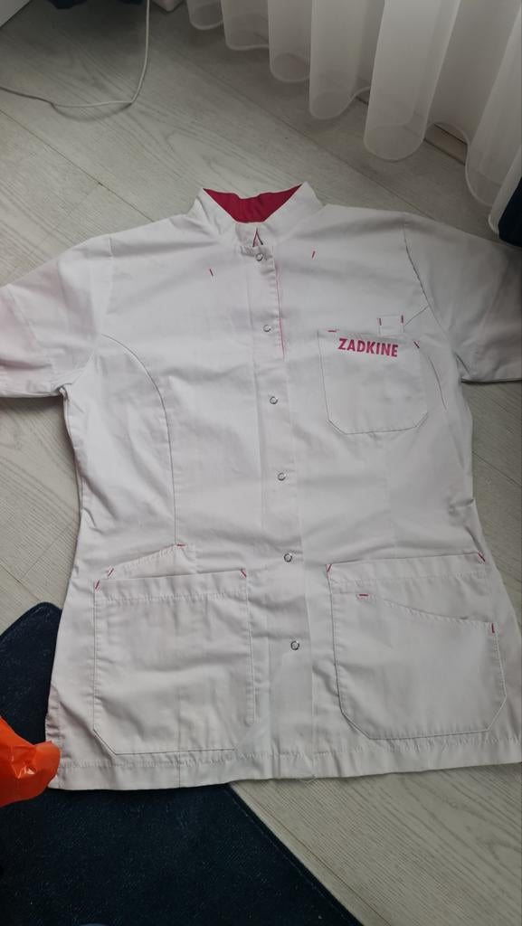 De Berkel ZADKINE zorgjasje wit/roze maat M, Maat 38/40 (M), Wit, Ophalen of Verzenden, De Berkel