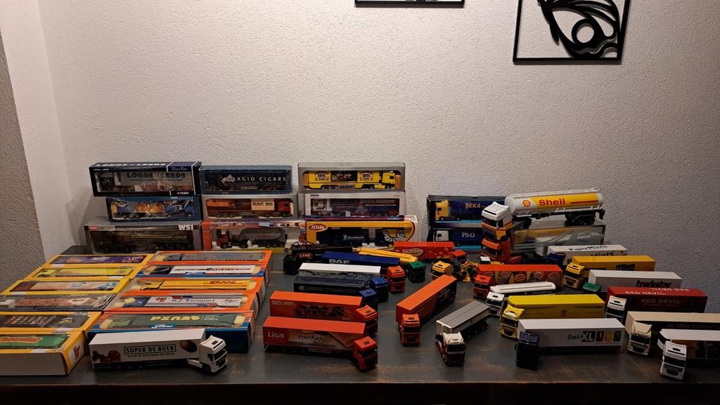 Grote verzameling Daf 95 XF Lionel toys tekno wsi, Ophalen