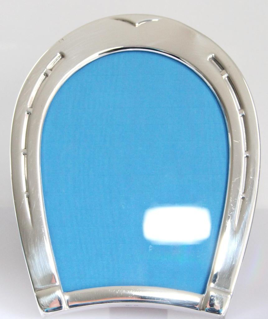 Schitterende Sterling Zilver Fotolijst Hoefijzer 15 x 12, Antiek en Kunst, Ophalen of Verzenden, Zilver