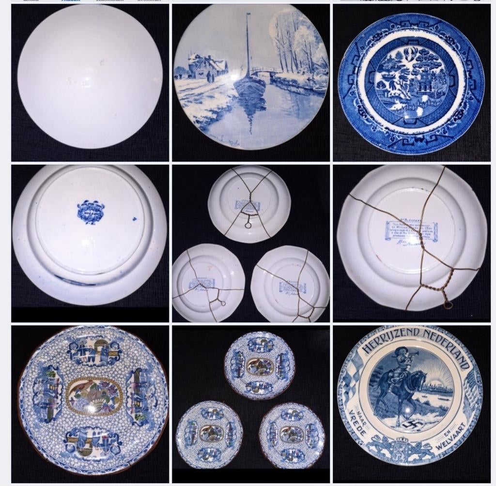 Verschillende porseleinen borden[ wel ophalen aub, Antiek en Kunst, Ophalen of Verzenden