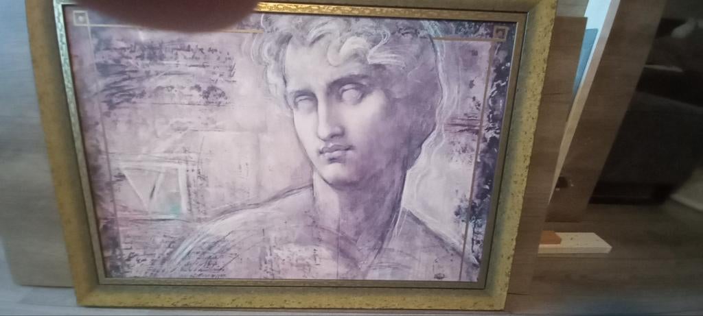 Schilderij Grieks of romeins, Ophalen of Verzenden, Hout, Minder dan 50 cm