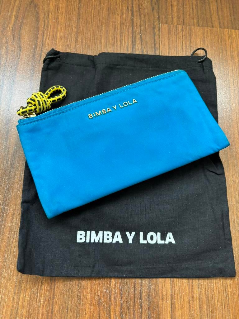 Bimba y Lola turquoise portemonnaie /vakjes voor creditcards, Verzenden, Zo goed als nieuw, Blauw