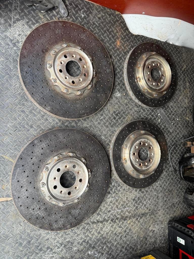 Carbon Keramische Remmen Set (Compleet) -Schijven + Klauwen, Auto-onderdelen, Remmen en Aandrijving, Overige automerken, Gebruikt