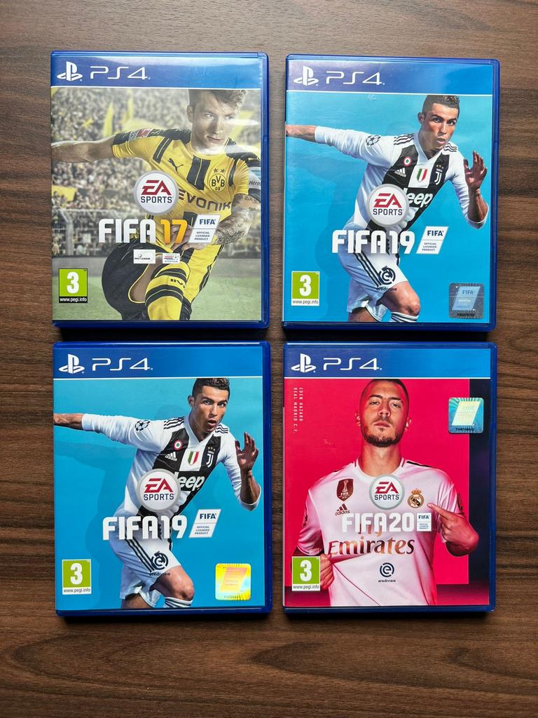 Fifa PS4 games - Fifa 17, Fifa 19, Fifa 20, Gebruikt, Eén computer, Ophalen of Verzenden, Sport
