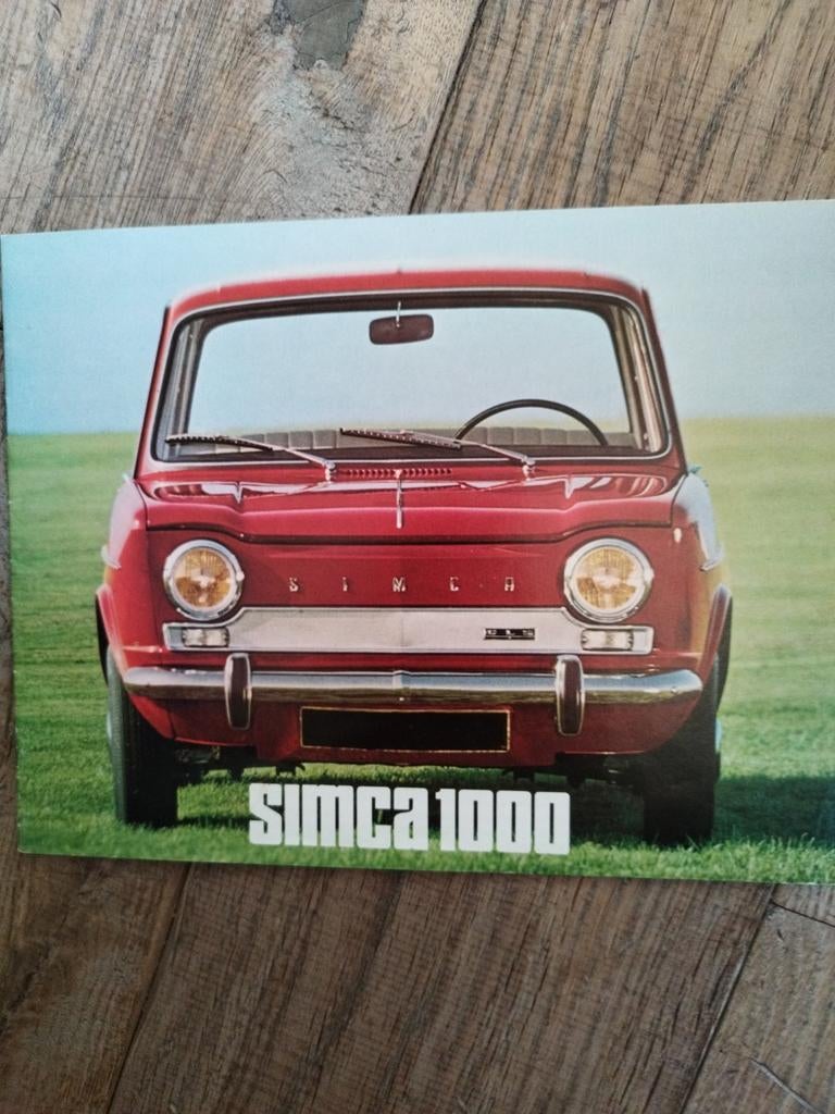 Simca 1000 brochure uit 1965 - 14 pagina's, Ophalen of Verzenden, Zo goed als nieuw, Simca