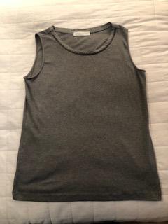 FABIANA FILIPPI.Prachtige top grijs Maat 40 Katoen/Elasthaan, Maat 42/44 (L), Ophalen of Verzenden, Zo goed als nieuw, Zonder mouw