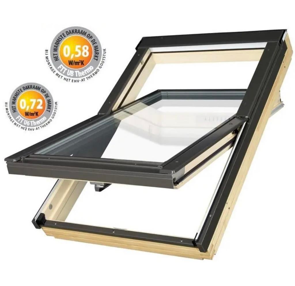 FAKRO Dakraam FIT U6 114/118 - Nieuwstaat!, Doe-het-zelf en Verbouw, Glas en Ramen, Ophalen, 80 tot 120 cm, 80 tot 120 cm, Nieuw