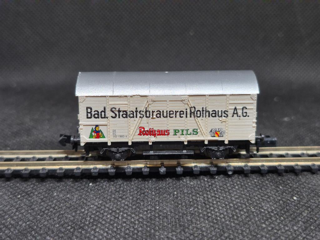 Arnold 0231-2 -Gesloten goederenwagen Gr20 'Rothaus' (15636), Arnold, Gebruikt, Gelijkstroom, Wagon