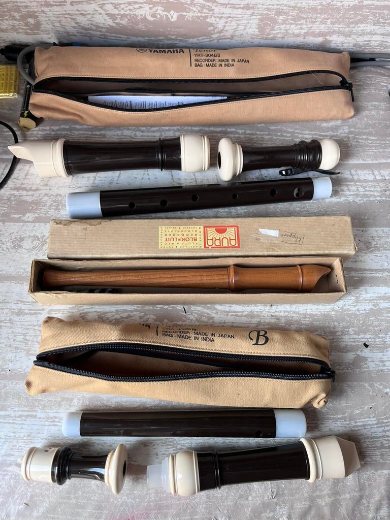 Blokfluit 3 stuks, Muziek en Instrumenten, Blaasinstrumenten | Blokfluiten, Ophalen of Verzenden, Zo goed als nieuw