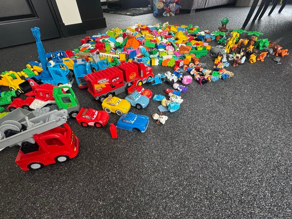 Mega Duplo collectie: dierentuin, Cars, Disney, Spiderman, Kinderen en Baby's, Ophalen, Zo goed als nieuw, Meerdere sets, Complete set
