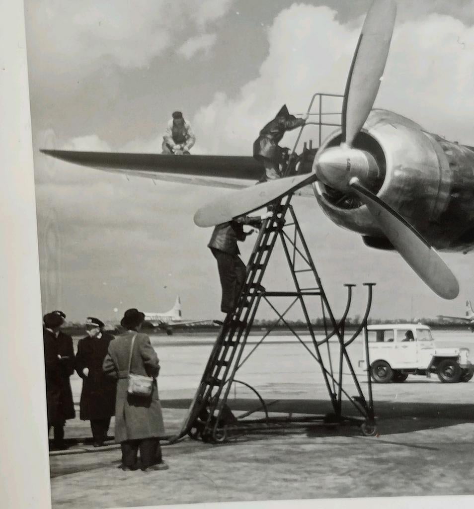 Foto propeller vliegtuig jaren 40-50, Ophalen of Verzenden