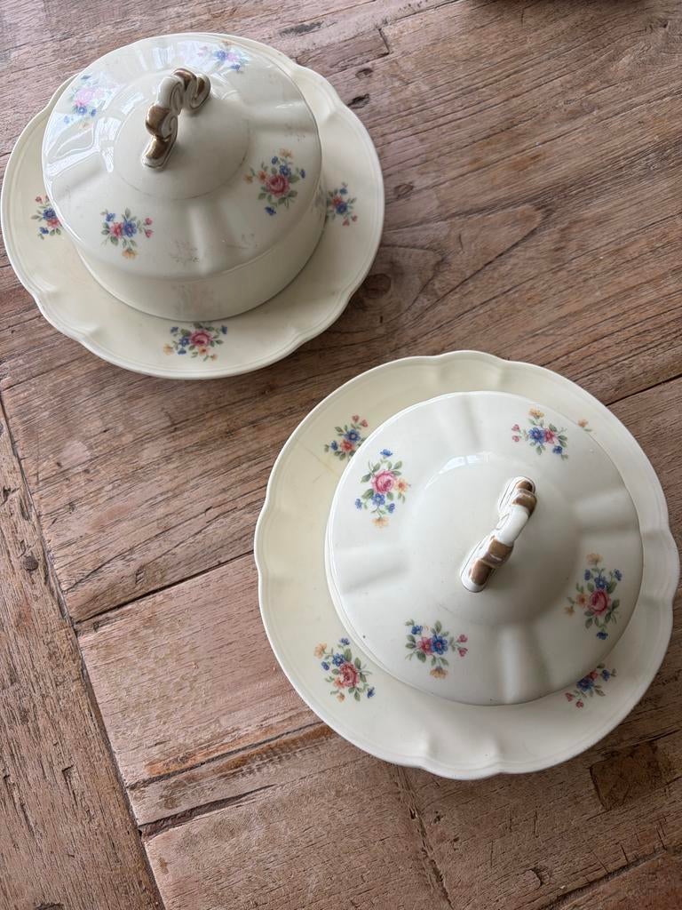 Twee Bavaria Arzberg botervloten, minstens 60 jaar oud, Ophalen