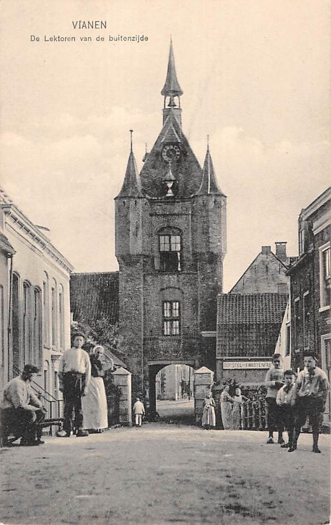 Vianen, De Lekstoren van de buitenzijde, Verzamelen, Ansichtkaarten | Nederland, Ophalen of Verzenden, Voor 1920, Ongelopen, Utrecht