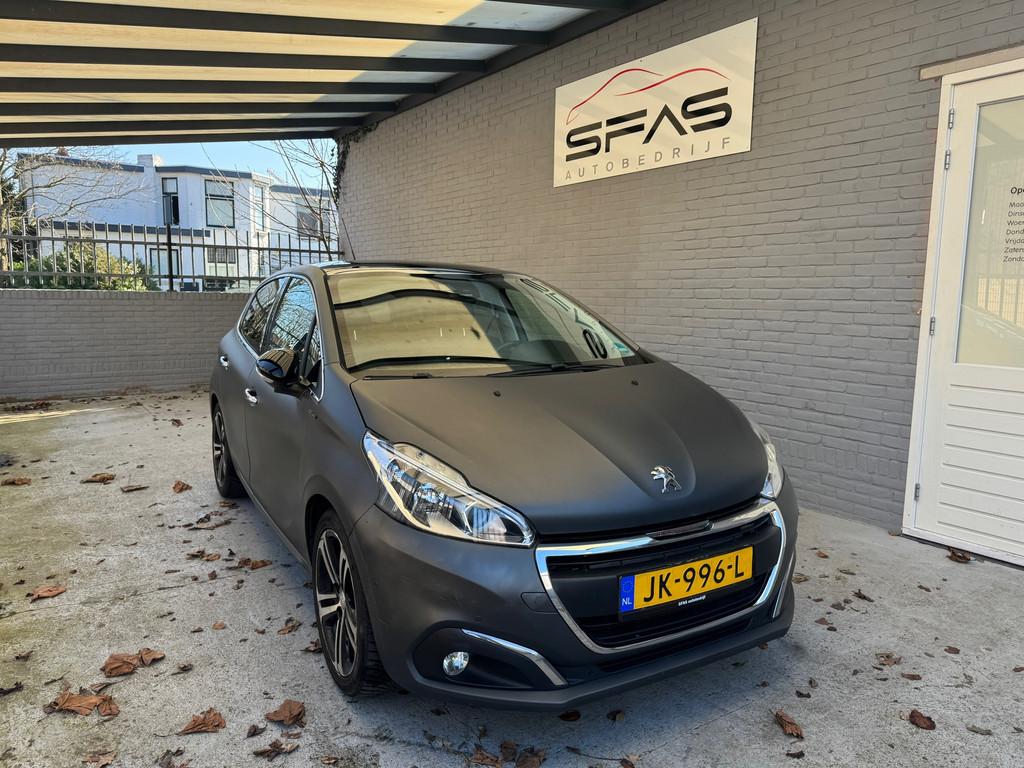 Peugeot 208 1.2 GT-line JBL Mat-Grijs 2016 110pk Full Option, Auto's, Gebruikt, Leder en Stof, Origineel Nederlands, Bedrijf