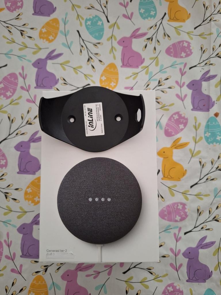 Google Home Mini Zwart met Muurbeugel, Overige merken, Overige typen, Ophalen of Verzenden, Zo goed als nieuw