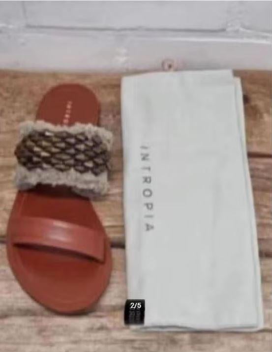 Intropia - Prachtige leren sandalen maat 39 - Nieuw, Overige kleuren, Intropia, Nieuw, X