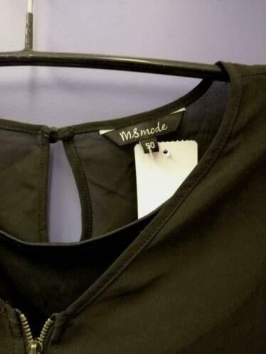 M&S Mode nieuwe jurk zwart + pied de poule zw/wit 50 34069, Kleding | Dames, ., Nieuw, Ophalen of Verzenden, MS Mode