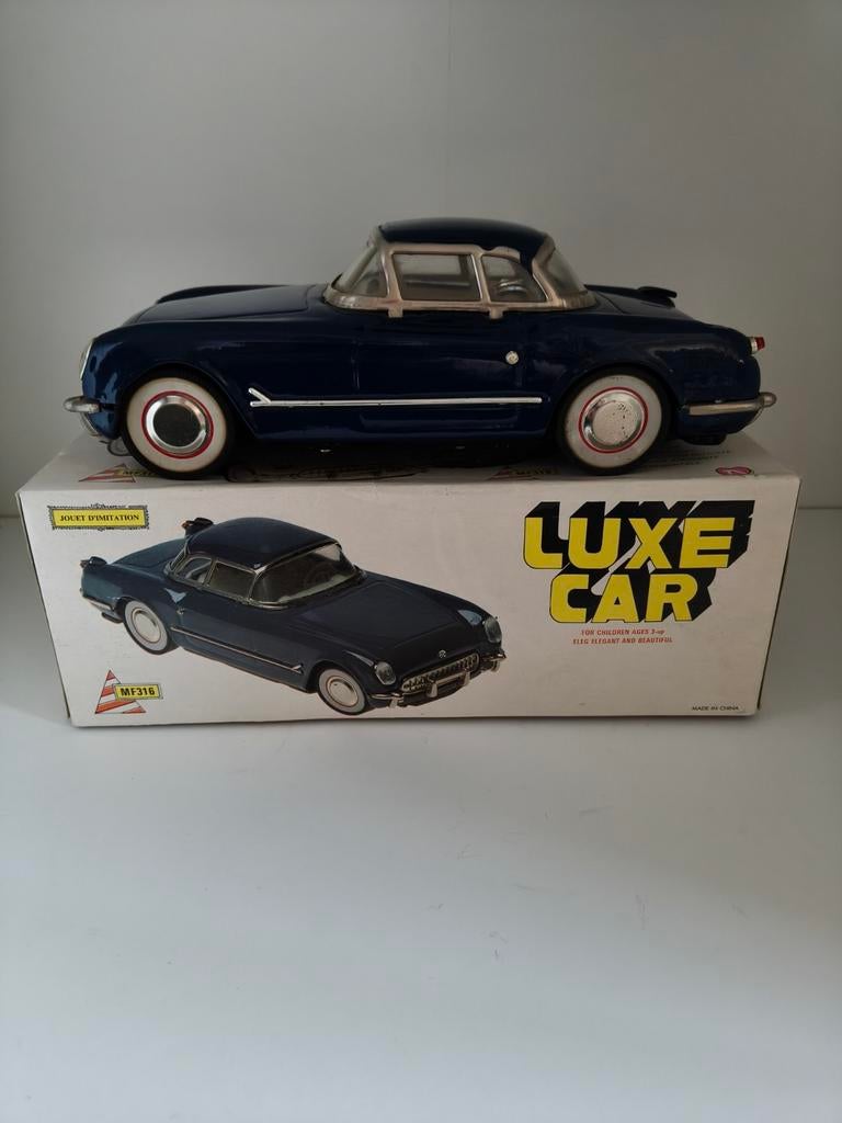 Vintage Blikken Corvette MF316 "Luxe Car" - Met Doos - Jaren, Ophalen of Verzenden, Gebruikt, Overige merken