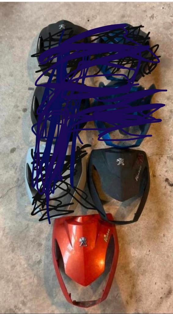 Peugeot kisbee kappen in verschillende kleuren, Fietsen en Brommers, Scooters | Peugeot, Ophalen of Verzenden, Benzine, Overige modellen