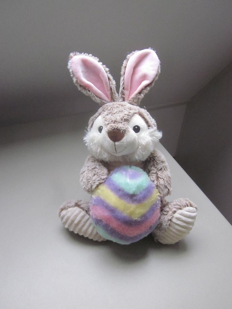 ZD Trading superzacht konijn (Paas) haas knuffel pastel ei, Ophalen of Verzenden, Nieuw, Konijn