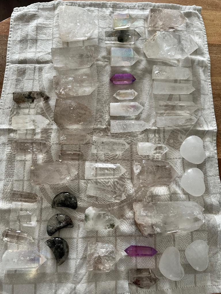 Edelstenen Clear Quartz Bergkristal Lodoliet, Ophalen, Nieuw