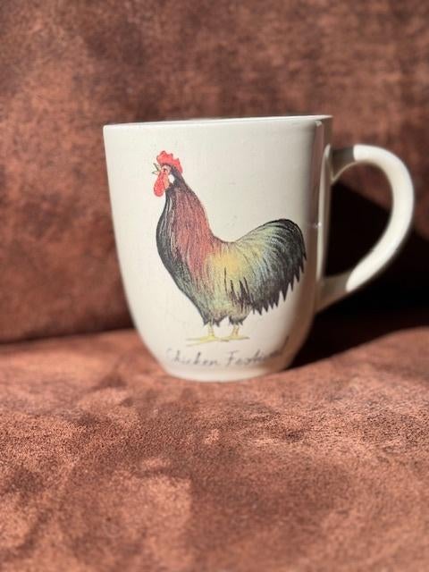 Jet ter Steege beker chicken festival, Ophalen of Verzenden, Zo goed als nieuw, Overige stijlen, Kop(pen) en/of Schotel(s)