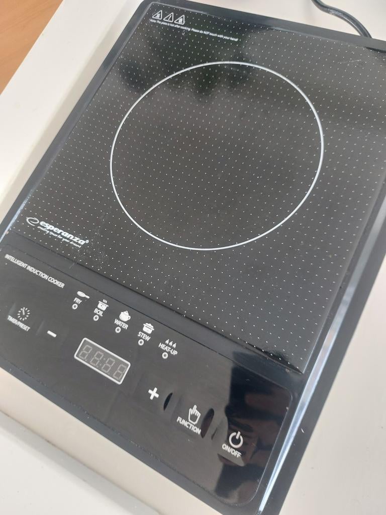 Esperanza inductie kookplaat, Witgoed en Apparatuur, Kookplaten, 3 kookzones of minder, Ophalen of Verzenden, Zo goed als nieuw