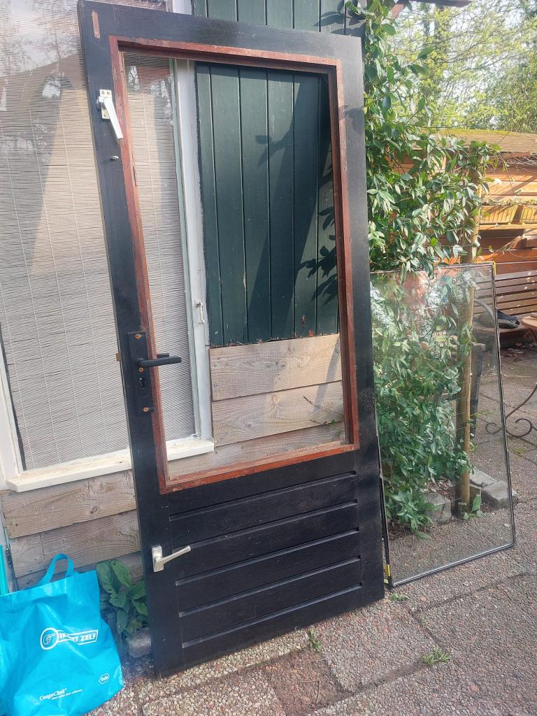 tuindeur, Ophalen, 80 tot 100 cm, Minder dan 200 cm, Glas