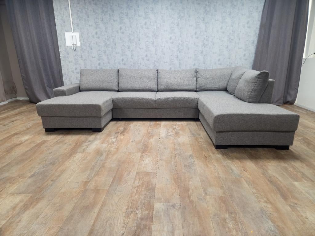 Zeer Mooi Groot Grijs U Bankstel, Info@banxtel.nl, 3194DC, Gebruikt, Hoekbank