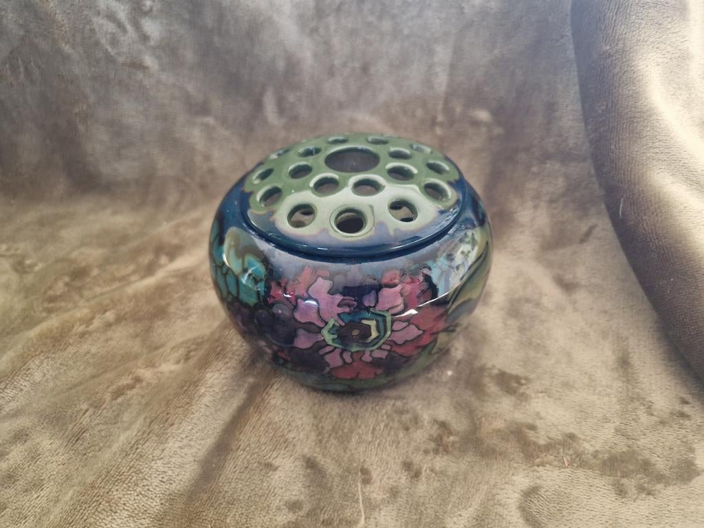 Lief kleurig oud vaasje voor roosjes - Mooie aanwinst, Ophalen of Verzenden