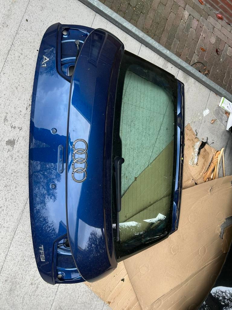 Achterklep Audi A1 2010-2018 3-deurs - Blauw, Gebruikt, Achterklep, Achter, Audi