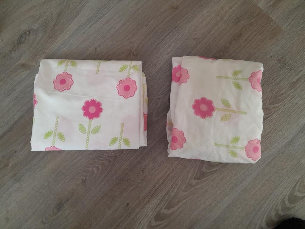 Hoeslaken en bovenlaken voor peuterbed, Ophalen of Verzenden