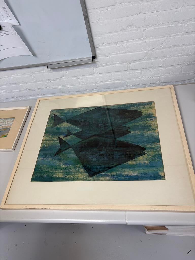 Schilderij jan van riel 1957, Antiek en Kunst, Ophalen of Verzenden