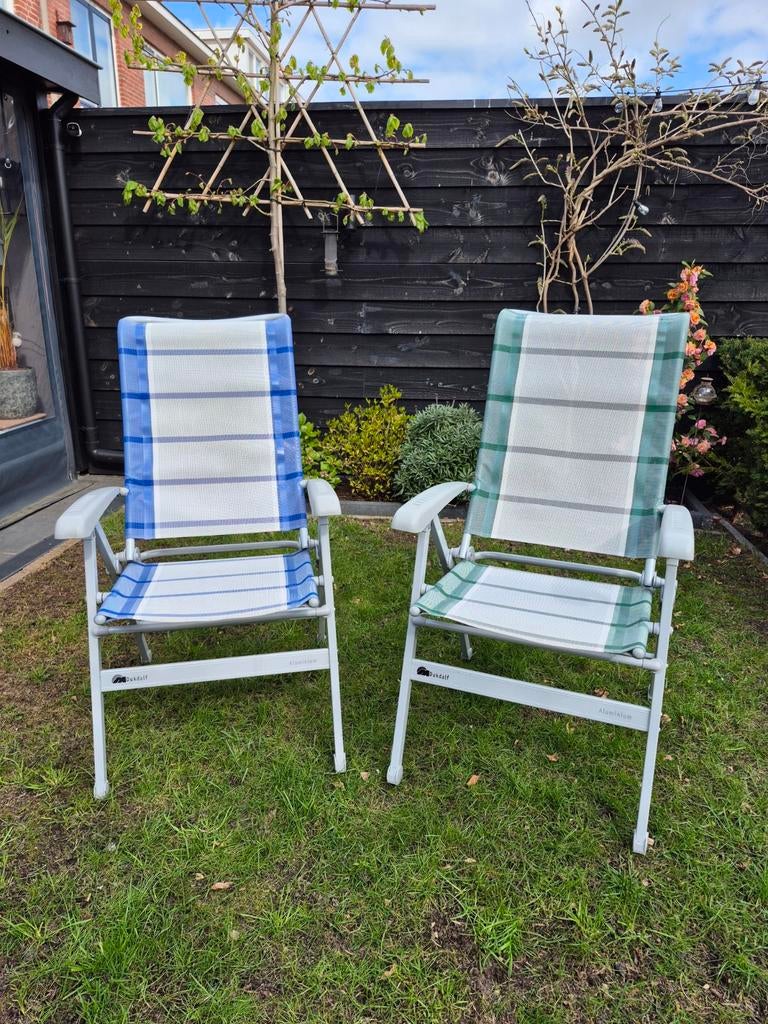 5 Dukdalf Lichtgewicht Campingstoelen: 2 Groen, 3 Blauw, Ophalen, Gebruikt, Campingstoel