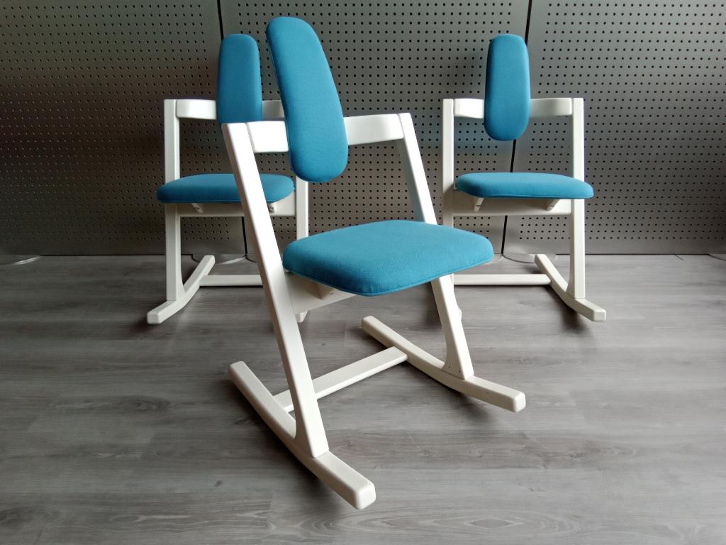 2x Stokke (Variér) Pendulum (Lichtblauw), Zeer Mooi!, Huis en Inrichting, Stoelen, Twee, Blauw, Ophalen of Verzenden, Zo goed als nieuw
