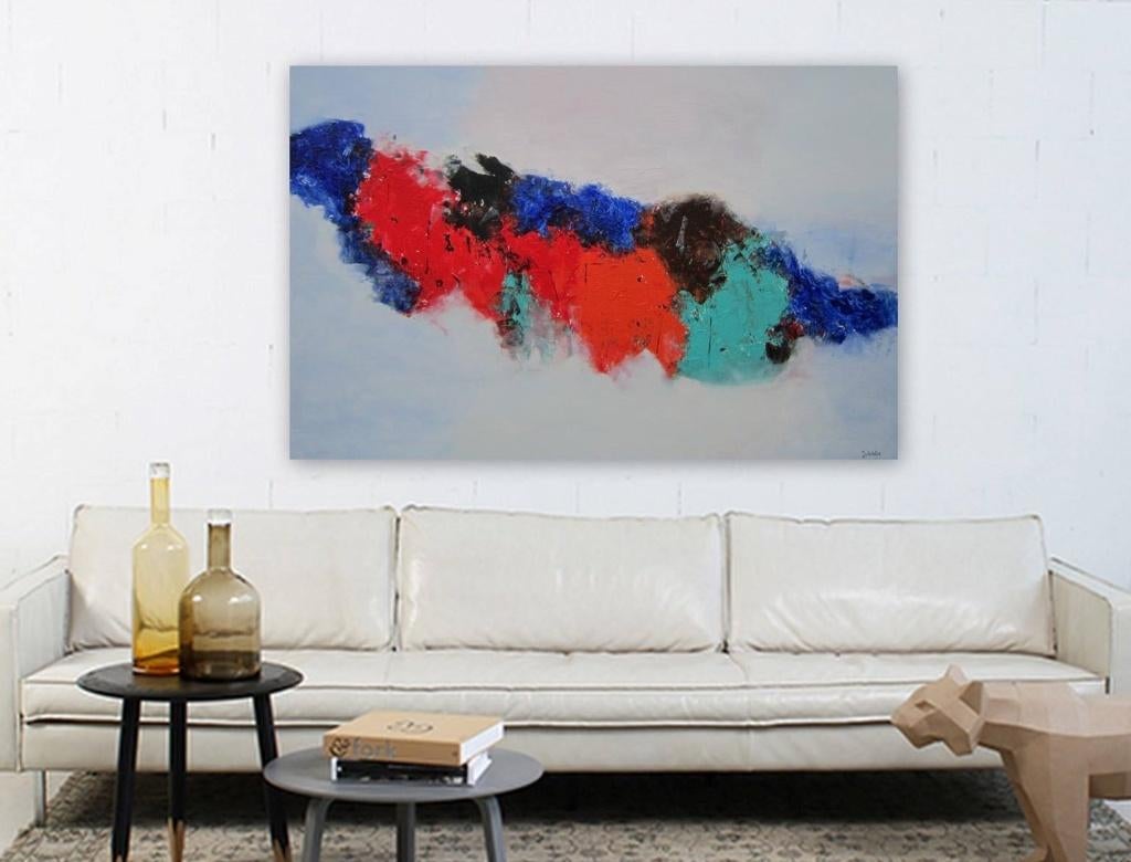 Abstract schilderij, Ophalen
