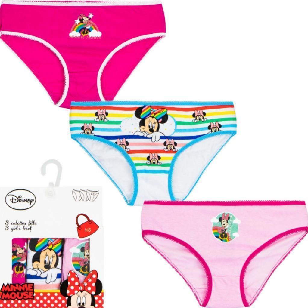 3 x Minnie Mouse Onderbroeken - Maat 116/128 - Disney, Kinderen en Baby's, Kinderkleding | Maat 116, Nieuw, Meisje, Nacht- of Onderkleding