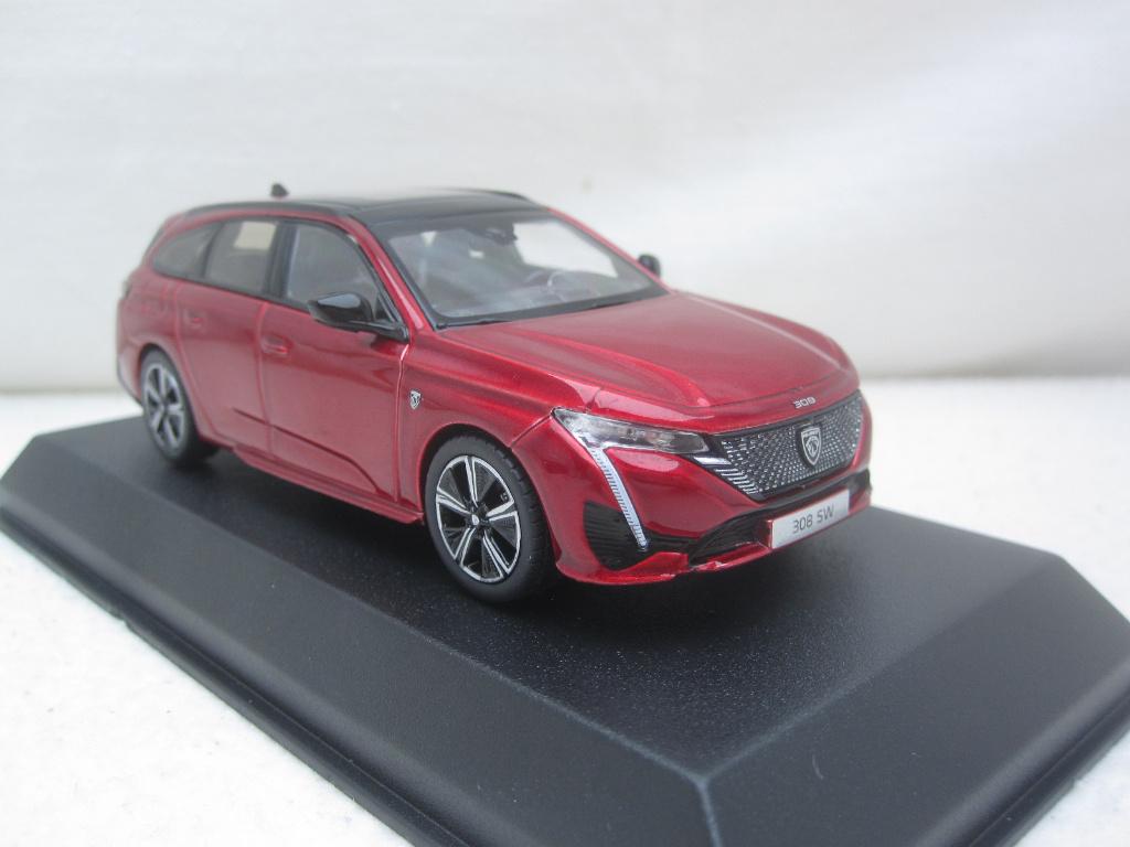 Peugeot 308 SW GT 2021 rood metallic 1:43 Norev, Hobby en Vrije tijd, Modelauto's | 1:43, Ophalen of Verzenden, Nieuw, Auto, Norev