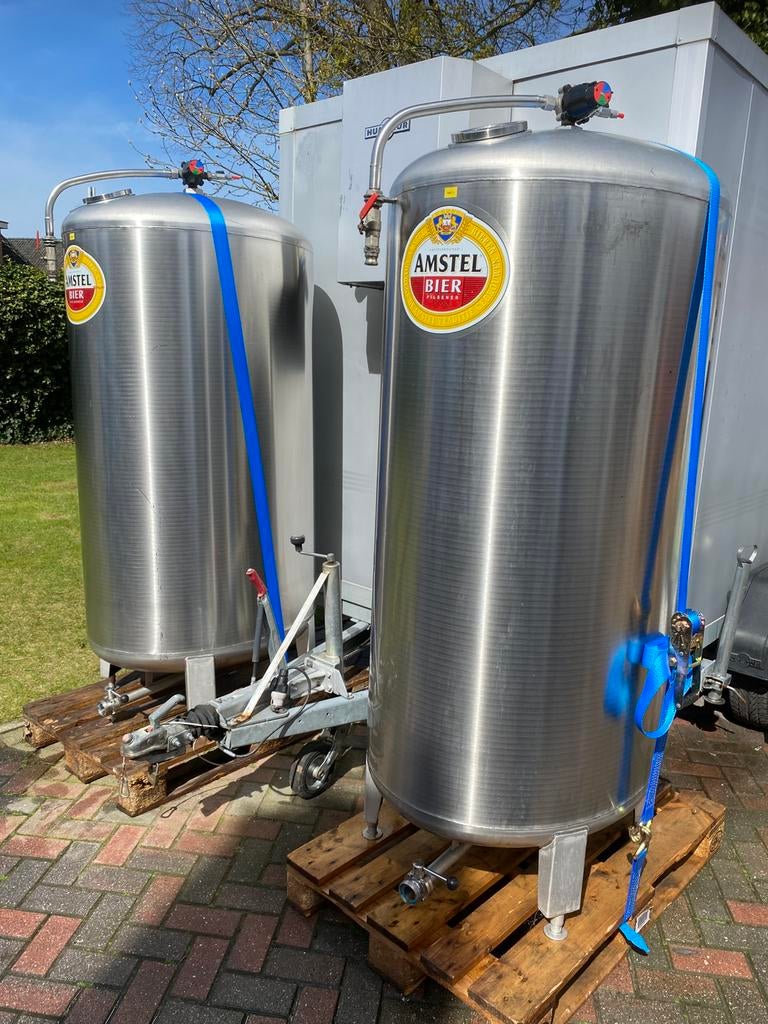 Biertanks rvs tank kelderbier tankbier, Zo goed als nieuw, Amstel, Veilingstraat, Overige merken