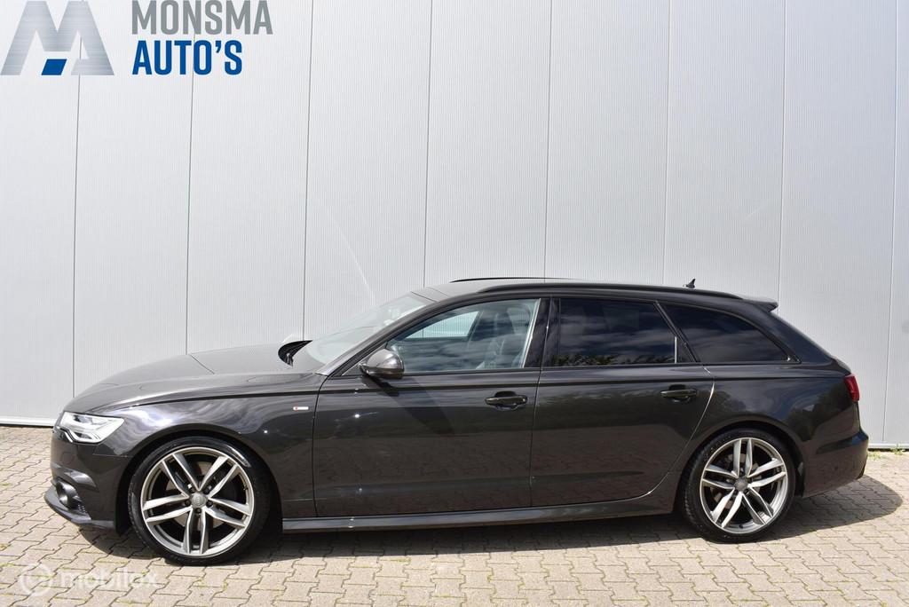 Audi A6 Avant 3.0 TFSI q. MTM 440pk Oolonggrau RS-stoelen AC, Auto's, Gebruikt, 2995 cc, Adaptive Cruise Control, 1790 kg