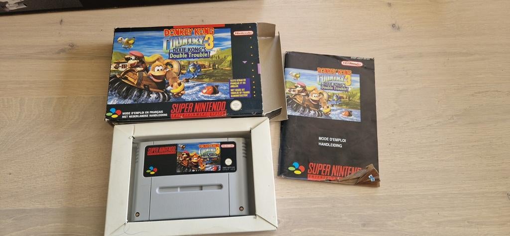 Donkey Kong Country 3 SNES met boekje en doos, Spelcomputers en Games, Games | Nintendo Super NES, Ophalen of Verzenden