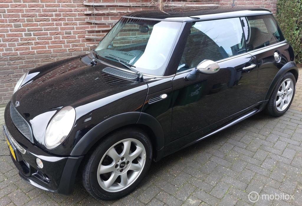 Mini 1.6 Cooper Chili 2004. MOOI en SPORTIEF! APK 31-08-26, Voorwielaandrijving, Lederen bekleding, Gebruikt, 4 cilinders