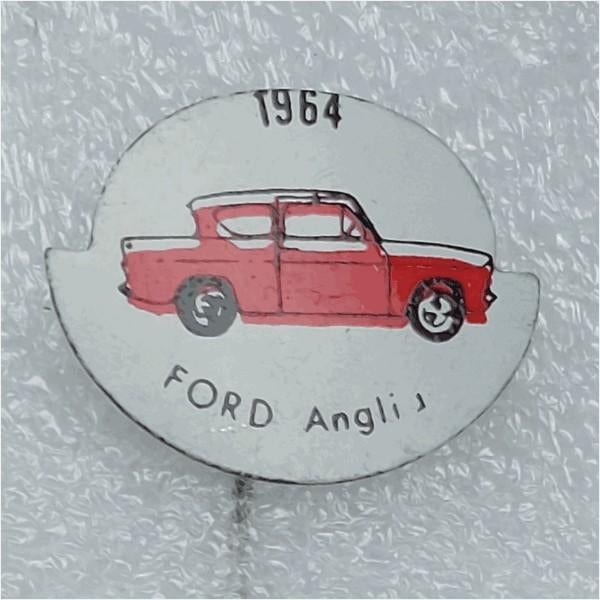 SP1157 Speldje 1964 Ford Anglia rood, Ophalen of Verzenden, Gebruikt, Overige onderwerpen