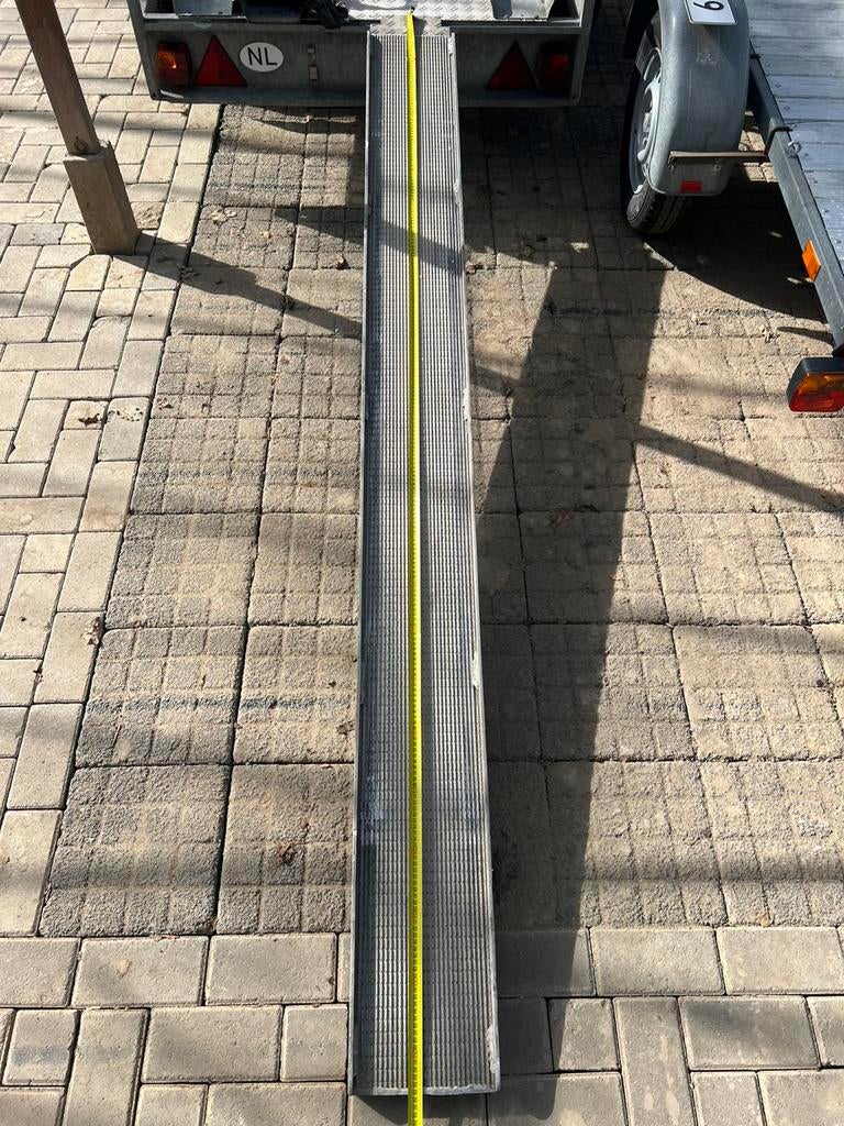 2e hands Stalen antislip Oprijplaat t.b.v. Rollator / Rolstoel