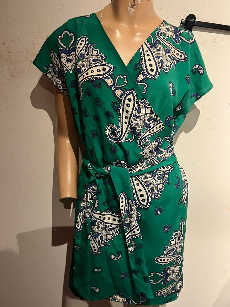 ZARA overslag jurk maat L zgan, G, G, Maat 42/44 (L), B