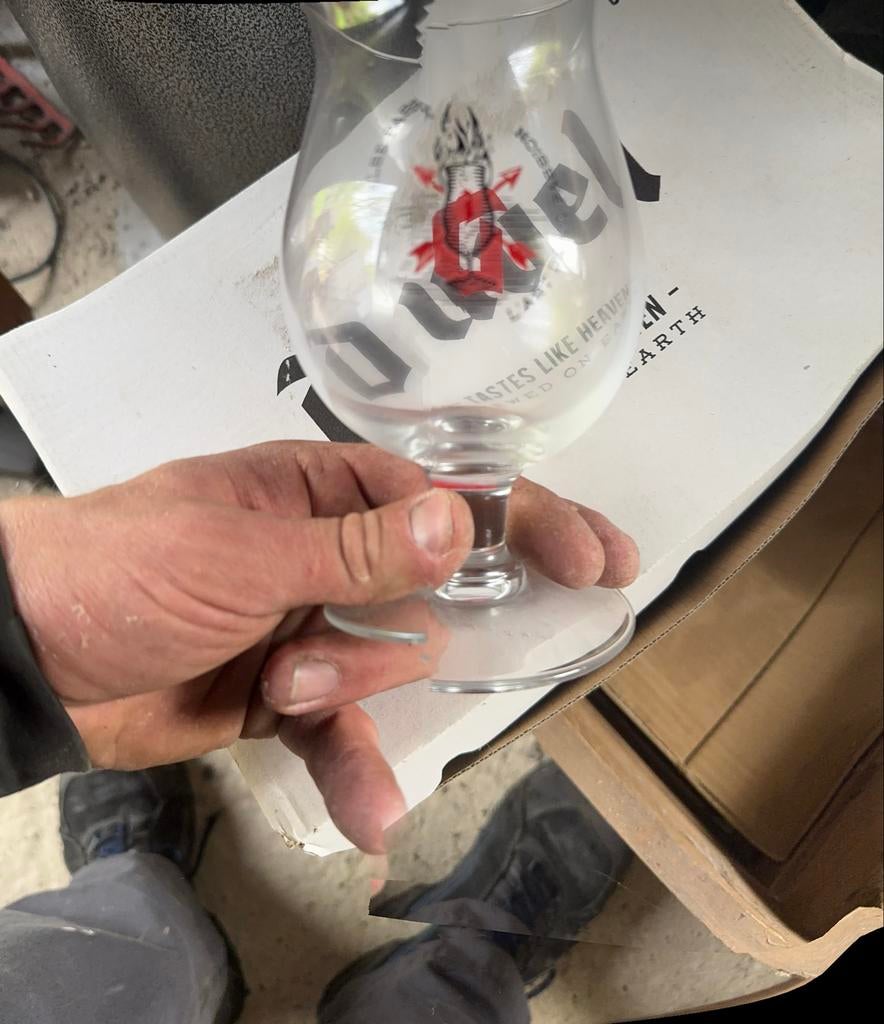 6 Duvel bierglazen, Verzamelen, Ophalen of Verzenden, Zo goed als nieuw, Glas of Glazen, Duvel