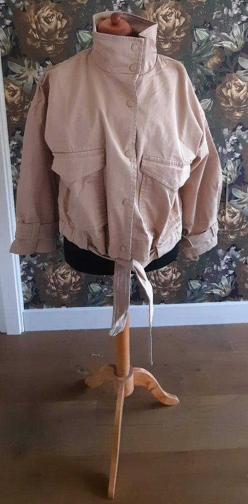 Trendy bomberparka jas 46 - 48 - 50 -  52 nieuw beige bruin, Bonprix, Beige, Nieuw, Ophalen of Verzenden