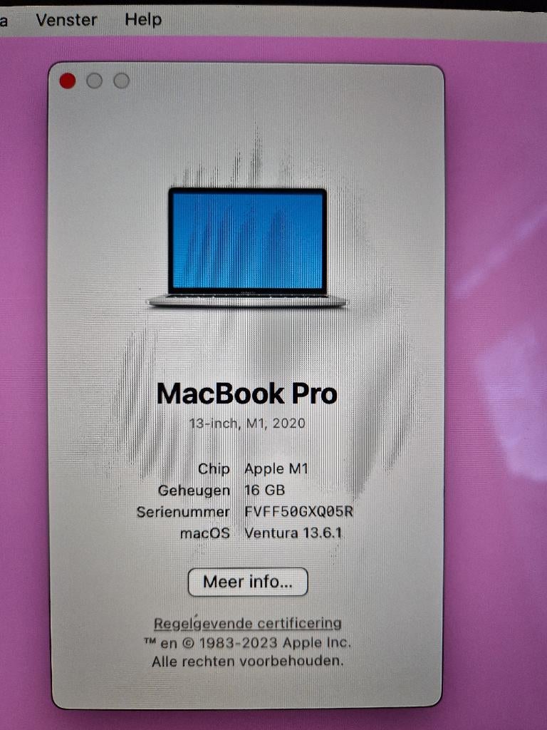 Macbook Pro M1 13" 16GB 512 GB, Computers en Software, MacBook Pro, Gebruikt, Qwerty, 13 inch